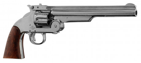 Photo CD1008NQ-02 Réplique décorative Denix de Revolver Smith & Wesson 1869 nickelé