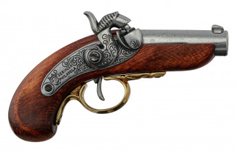 Photo CD1018-03 Denix decorative replica of Deringer Philadelphia 1850 pistol