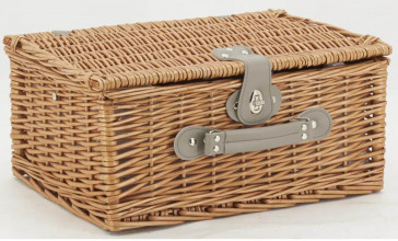 Photo MAL520-05 Insulated wicker picnic suitcase