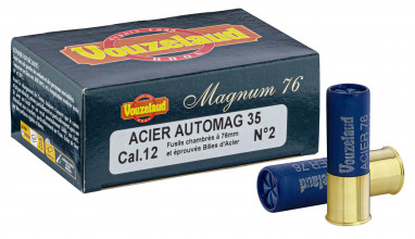 Photo ML3320 Cartridges Vouzelaud - Steel Auto Mag 35 - Cal. 12/76