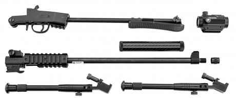 Photo PCKCR395-03 Little badger Xtrem 22LR survival rifle pack