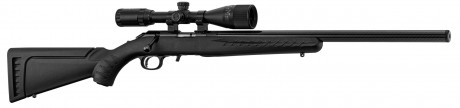 Photo RU100-01 Carabine à verrou Ruger American Rimfire calibre .22LR 22'' 1/2''-28 + Lunette 3-9x40