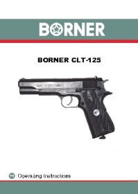Pistolet CO2 culasse fixe BORNER CLT 125 cal. 4.5mm BB's