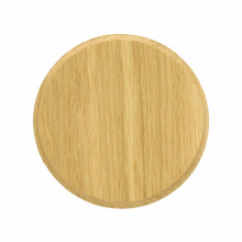Round trophy plaque in light oak wild boar