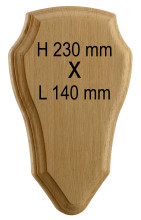 Country Écusson chêne chevreuil 230 x 140 mm