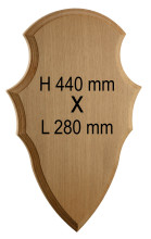 Country Oak and Deer Emblem 440 x 280 mm