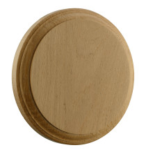 Photo A50272-01.jpg Country Écusson sanglier rond en bois verni