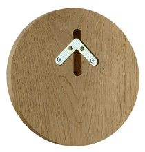 Photo A50272-02.jpg Country Écusson sanglier rond en bois verni