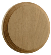 Photo A50273-03.jpg Country Écusson sanglier rond en bois verni