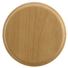 Photo A50274-01.jpg Country Écusson sanglier rond en bois verni