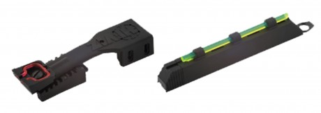 Riser and Handlebar Set for 6.3 to 9.7 mm - Hi-Viz