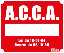 Panneau ''A.C.C.A.'' 30 x 25 cm akylux