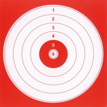 100 targets cartons 14 x 14 cm