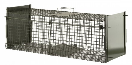 Folding box with 2 entrances