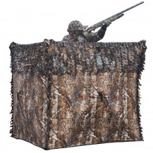 3-sided camo undergrowth shelter with quick opening