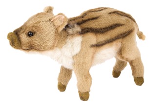 Plush marcassin raised head