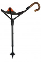 Gastrock Adjustable Safety Oak Walking Stick Seat