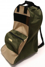 Boar embroidered boot bag