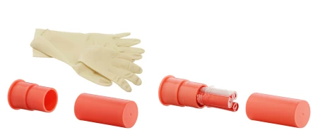 Dummy cartridges with barrier tape and latex ...