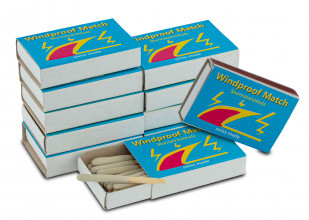 Lot de 10 boîtes de 20 allumettes tempête