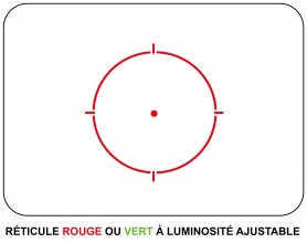 Photo A61522-R Red dot type 551 rouge et vert