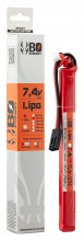 1 stick 2S 7.4V 1000mAh 25C Lipo battery