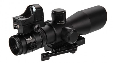 Photo A68797-2 3-9x42 Red & Green scope + 1x30 red dot sight