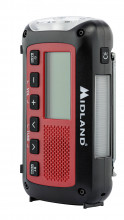 Photo A69184-06 Midland Emergency Radio model ER250BT red with Bluetooth technology