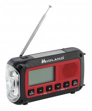 Photo A69184-07 Midland Emergency Radio model ER250BT red with Bluetooth technology