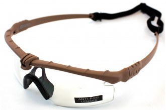 Battle Pro Thermal Sunglasses Tan / Clear - Nuprol