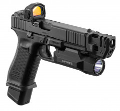 Photo A90210-02.jpg Compensateur STRIKE INDUSTRIES Mass Driver pour GLOCK 17 GEN5