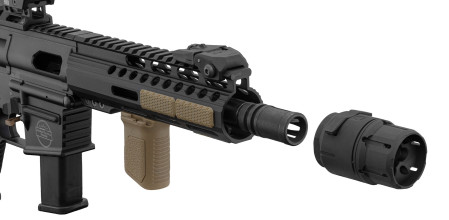 Photo A90220-08.jpg STRIKE INDUSTRIES blast compensator QD mount cal 5.56/9mm