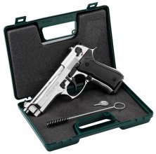 Photo AB216-5 9 mm white nickel plated Chiappa 92 pistol