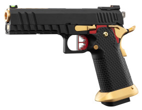Photo ACP346-05.jpg AW Custom Pistol HX2002 Black/Gold/Red .177