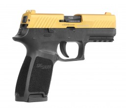 Photo ACP673-5 SIG SAUER P320 blank pistol black 9mm PAK Gold