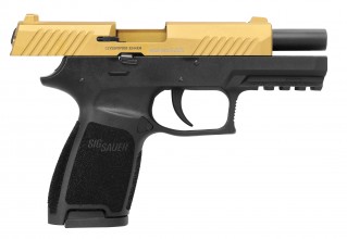 Photo ACP673-7 SIG SAUER P320 blank pistol black 9mm PAK Gold