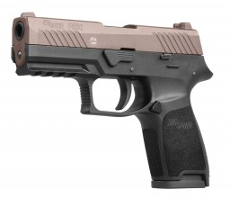 Photo ACP674-1 SIG SAUER P320 blank pistol black 9mm PAK Pink Gold