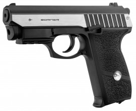 Photo ACP701 CO2 BORNER PANTHER 801 Blowback cal. 177 Steel BBS pistol + integrated laser