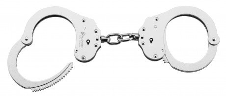 Handcuffs chrome double chain lock