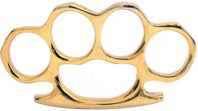 Poing américain doré aluminium