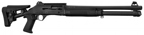 Photo AK321-01 AKSA S4 semi-auto shotgun pack 18.5'' barrel with red dot FALKE S