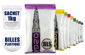 BLS Billes airsoft standard 6 mm - sachet 1 kg