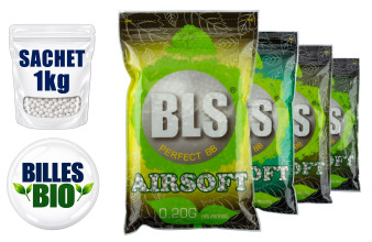 BLS Billes BIO 6 mm airsoft - sachet 1 kg