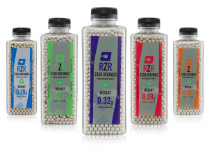 6mm RZR BIO Airsoft BBs in a bottle, 3350 BBs