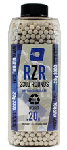 6mm RZR 0.20g BIO Airsoft BBs, 3350 BBs per bottle