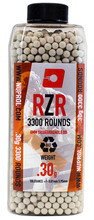 6mm RZR 0.30g BIO Airsoft BBs, 3350 BBs per bottle