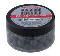 Photo BBR91-3.jpg Cal. 43 - Billes de Défense caoutchouc   métal - Boîte de 100 billes