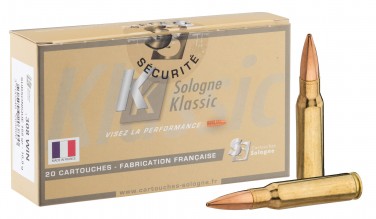 Sologne .308 Win central percussion cartridges