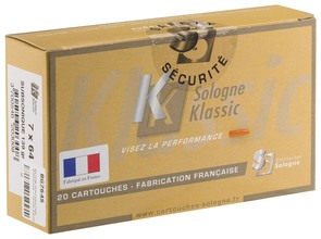 Sologne subsonic center-fire ammunition Caliber 7x64