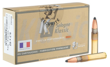 Sologne 9,3x62 Nosler Partition 285 gr / 18,5 g